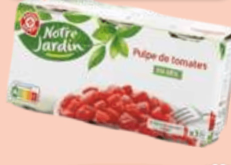 Paradižnikovi koščki v soku Notre Jardin 3x 400 g - Akcija v trgovini E.Leclerc