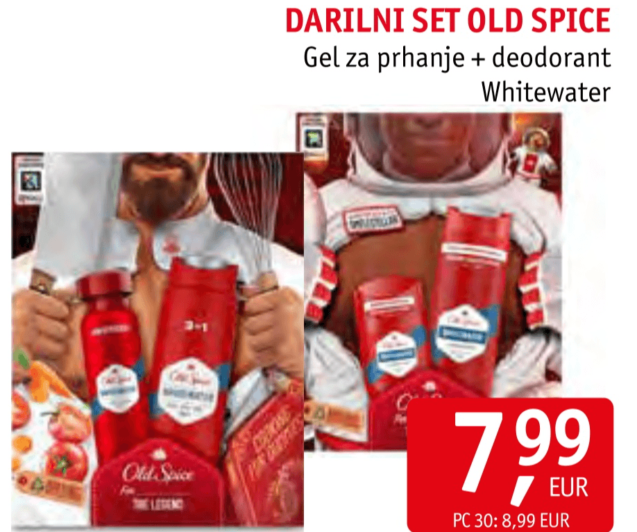 Darilni set Old Spice - Akcija v trgovini Jager