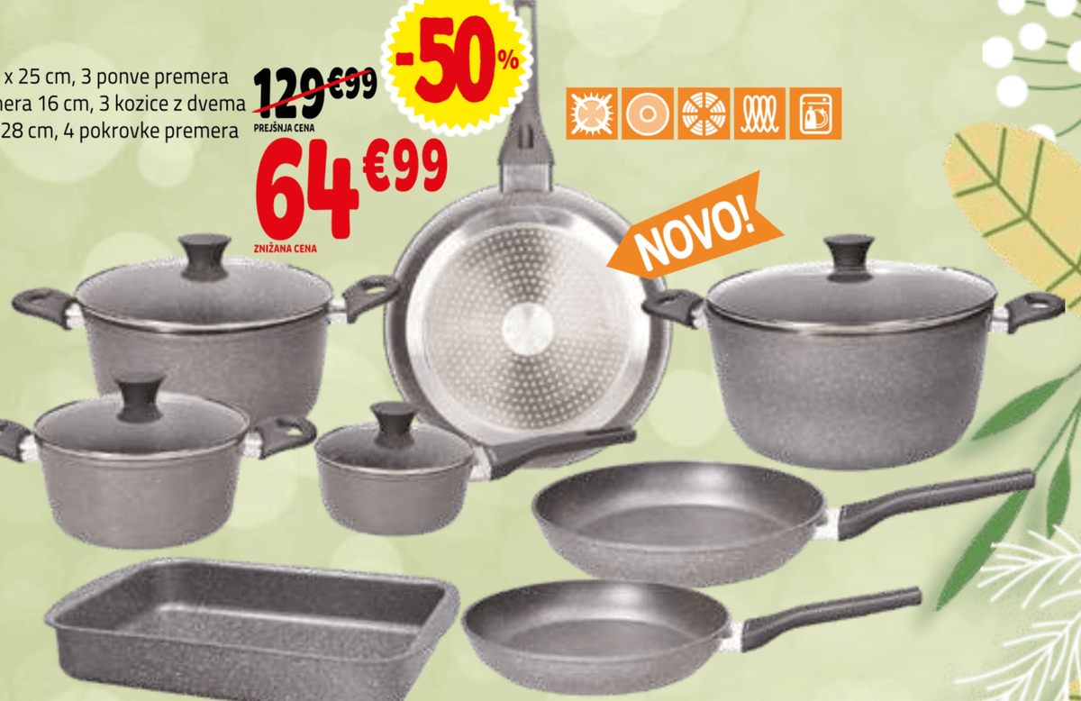 Tognana Set posode 12/1 - Akcija v trgovini E.Leclerc