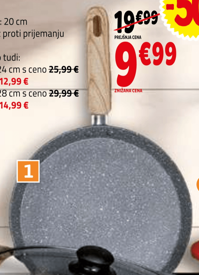 Rosmarino Eco Cook Plus ponev za palačinke - Akcija v trgovini E.Leclerc