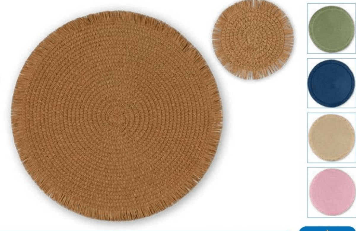 Komplet pogrinjkov 8 kosov vicino ate - Akcija v trgovini Eurospin