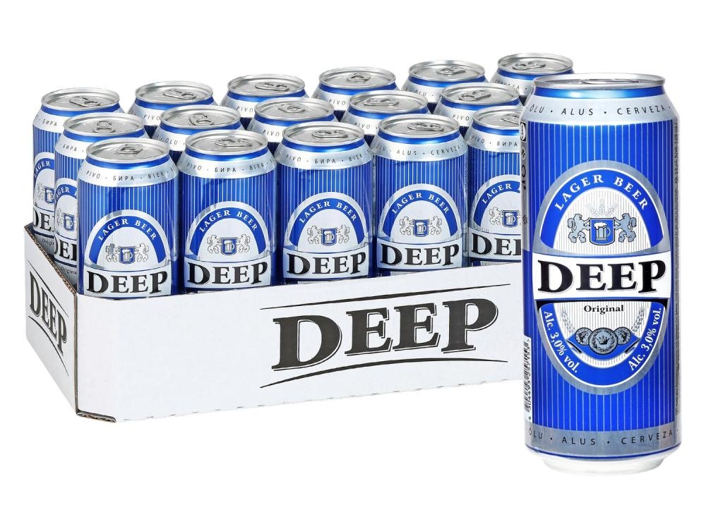 Deep Svetlo pivo 0.5 l - Akcija v trgovini Lidl