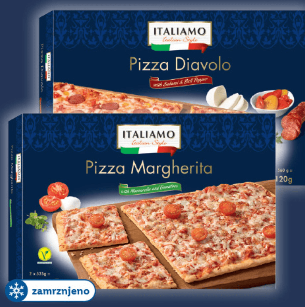 ITALIAMO Družinska pica 1070/1120 g - Akcija v trgovini Lidl