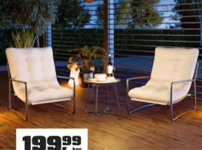 Komplet balkonskega pohištva Patterson - Akcija v trgovini Obi