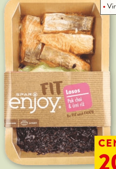 Fit losos s pak choi in črnim rižem 400 g Spar Enjoy - Akcija v trgovini Spar