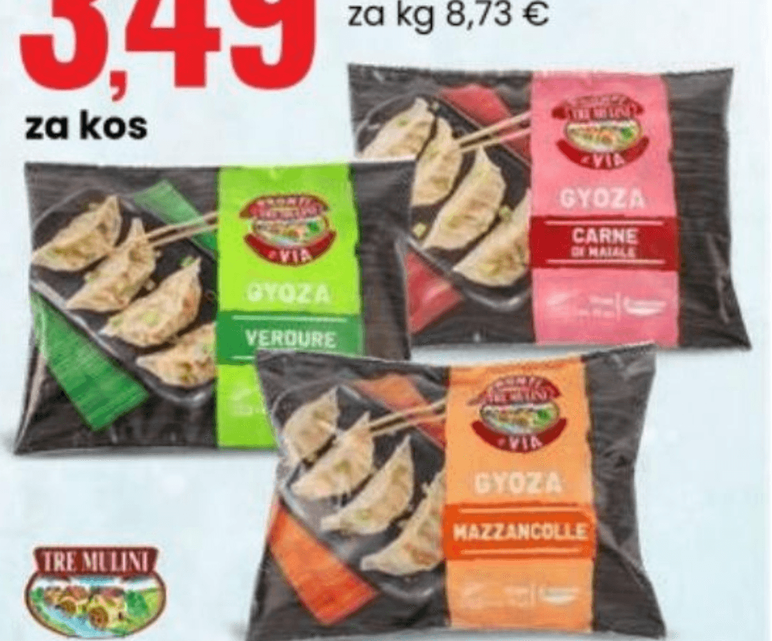 Žepki Gyoza 400 g VIA - Akcija v trgovini Eurospin