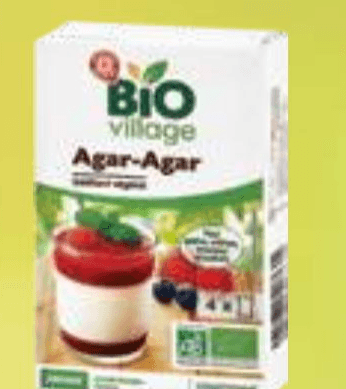 Želirno sredstvo Agar-Agar Bio Village 4x 2 g - Akcija v trgovini E.Leclerc