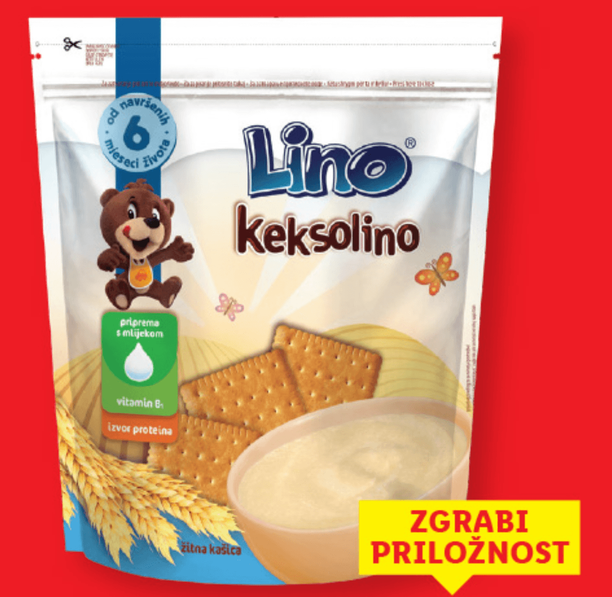 Lino Keksolino 500 g - Akcija v trgovini Lidl