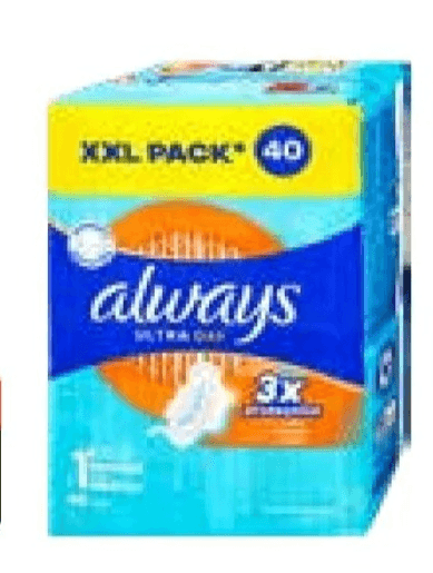 Always Ultra Normal higienski vložki 40 kosov - Akcija v trgovini Dm