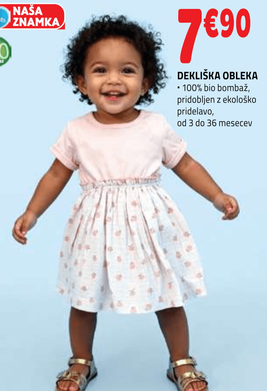 Dekliška obleka Mots d'enfants - Akcija v trgovini E.Leclerc