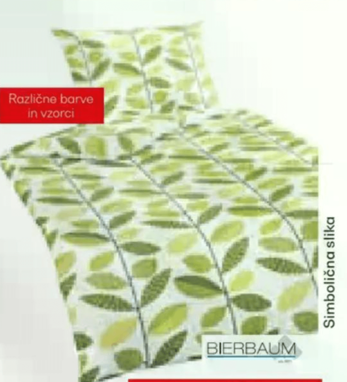 Posteljnina BIERBAUM - Akcija v trgovini Rutar