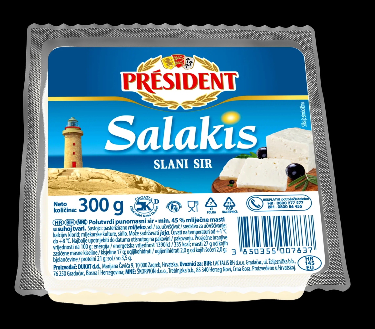 Sir Salakis President 250 g ali 500 g - Akcija v trgovini Spar