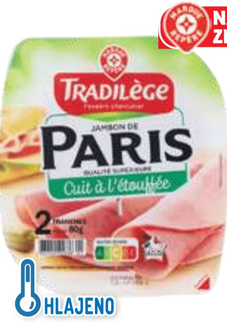 Kuhana šunka Paris 80 g Tradilège - Akcija v trgovini E.Leclerc