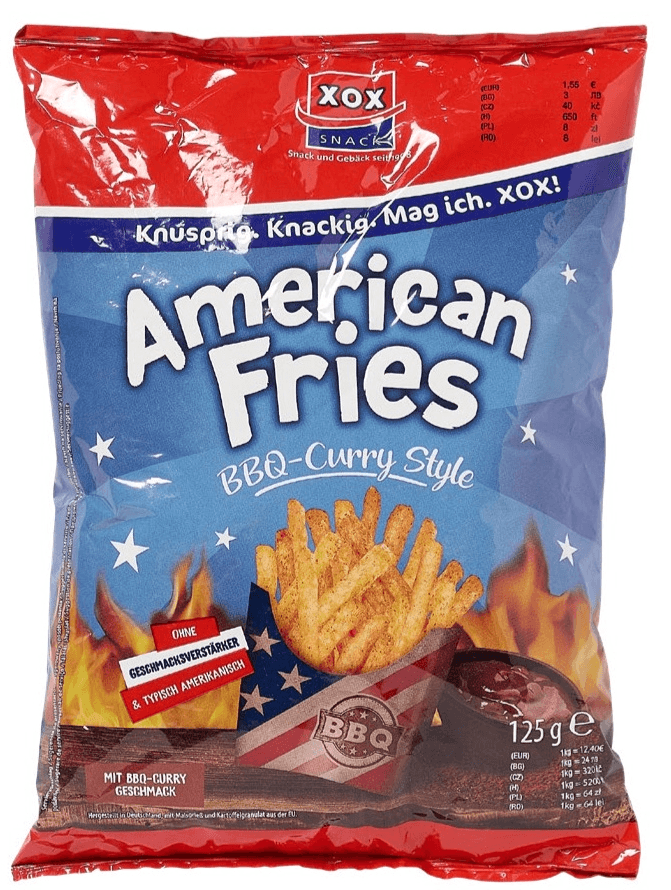 Ameriški krompirček 125 g XOX - Akcija v trgovini Tedi