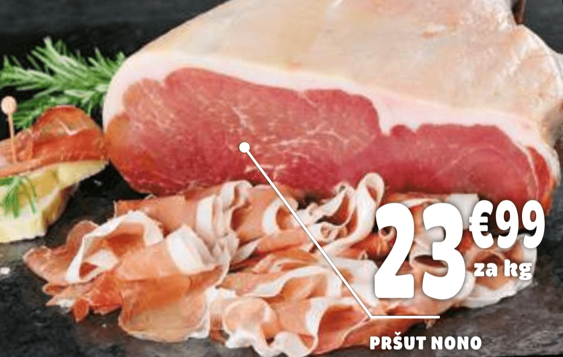 Pršut Nono - Akcija v trgovini E.Leclerc