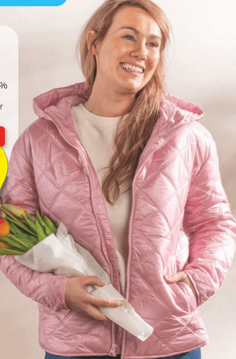 Ženska prešita jakna - Akcija v trgovini Hofer