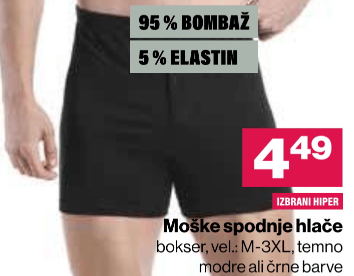 Moške spodnje hlače Devic - Akcija v trgovini Mercator