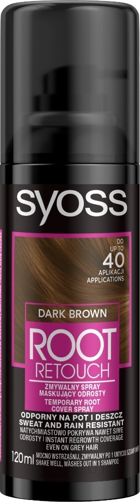 Syoss Root Retoucher barvni sprej za prekrivanje narastka 120 ml - Akcija v trgovini Dm