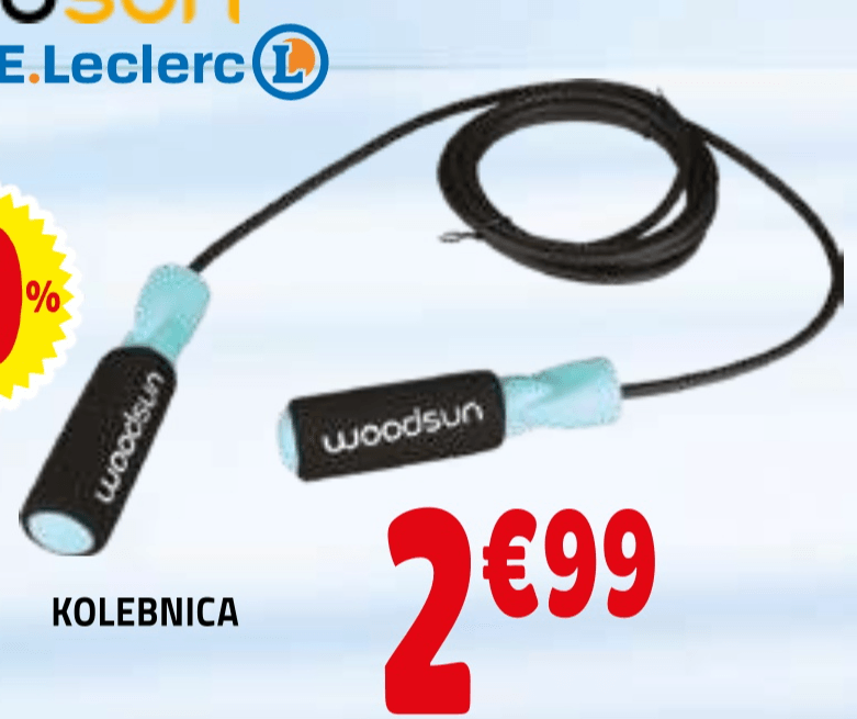 Kolebnica Woodsun - Akcija v trgovini E.Leclerc