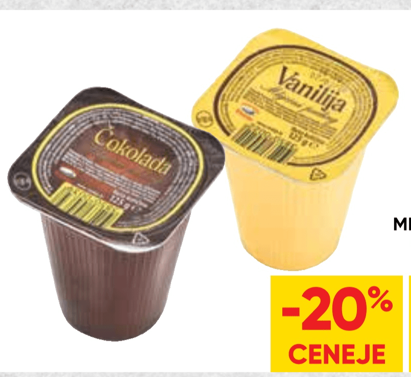 Mlečni puding 125 g Vindija - Akcija v trgovini Tuš