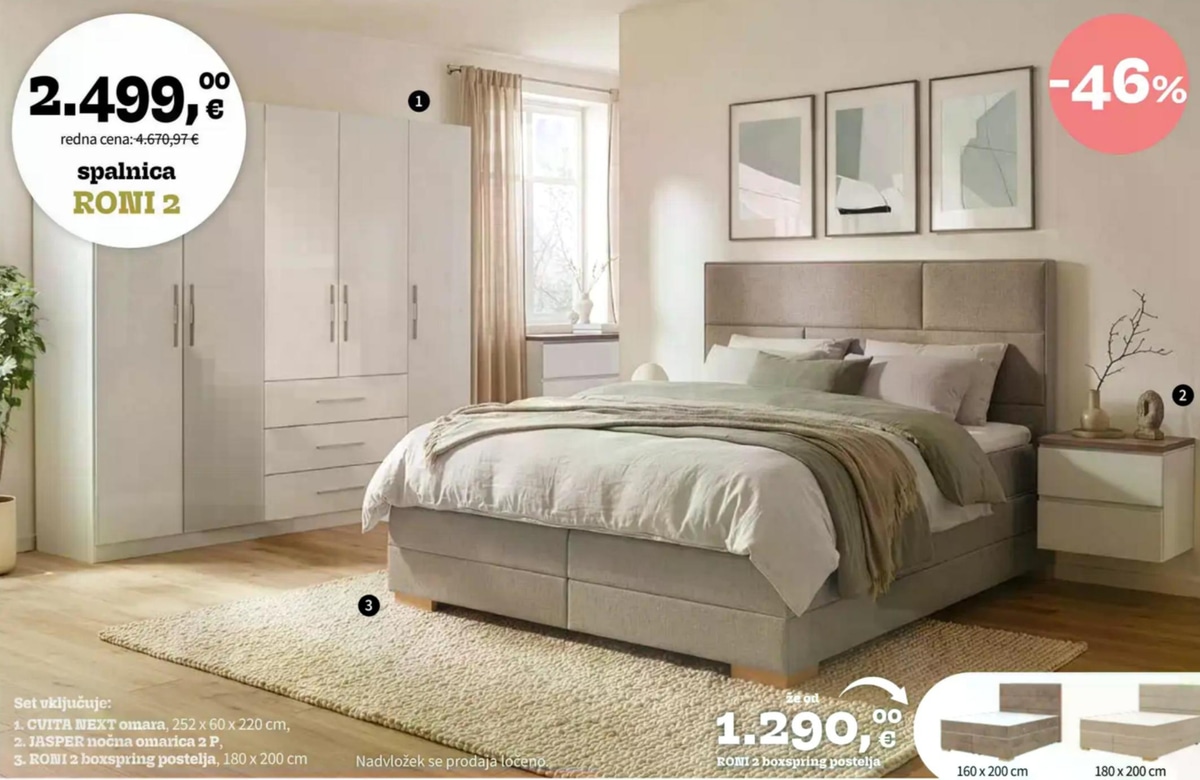 Spalnica RONI 2 - Akcija v trgovini Prima