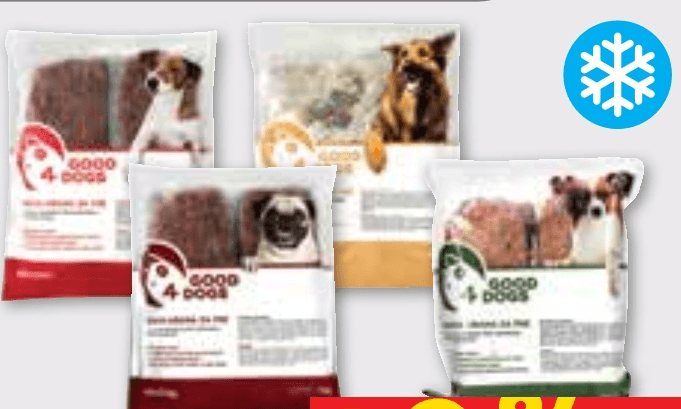 Zamrznjena hrana za pse Good4dogs Akcija v trgovini Spar