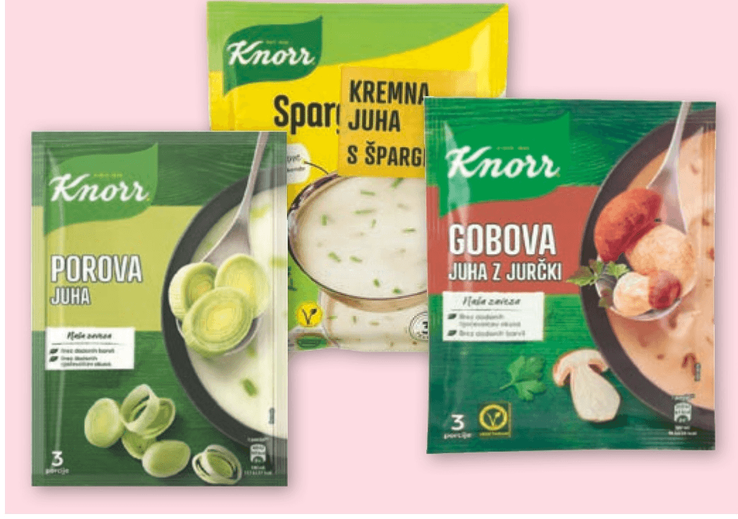 Kremna juha Knorr - Akcija v trgovini Spar