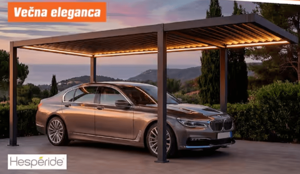 Avtomobilski nadstrešek Neiria - Akcija v trgovini Obi