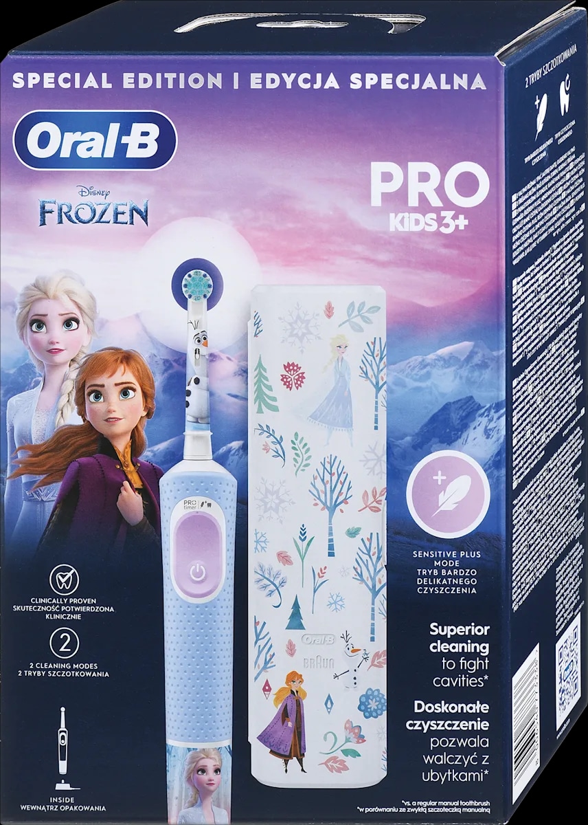 Oral-B Pro Kids 3+ Frozen otroška električna zobna ščetka 1 kos - Akcija v trgovini Dm