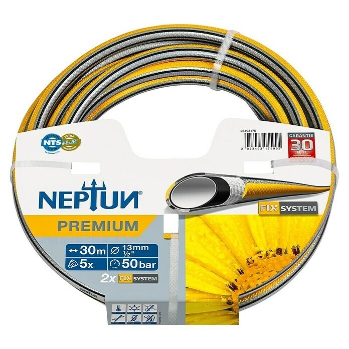 Vrtna cev 'Premium NTS' 30 m x Ø 13 mm (½") Neptun - Akcija v trgovini Bauhaus