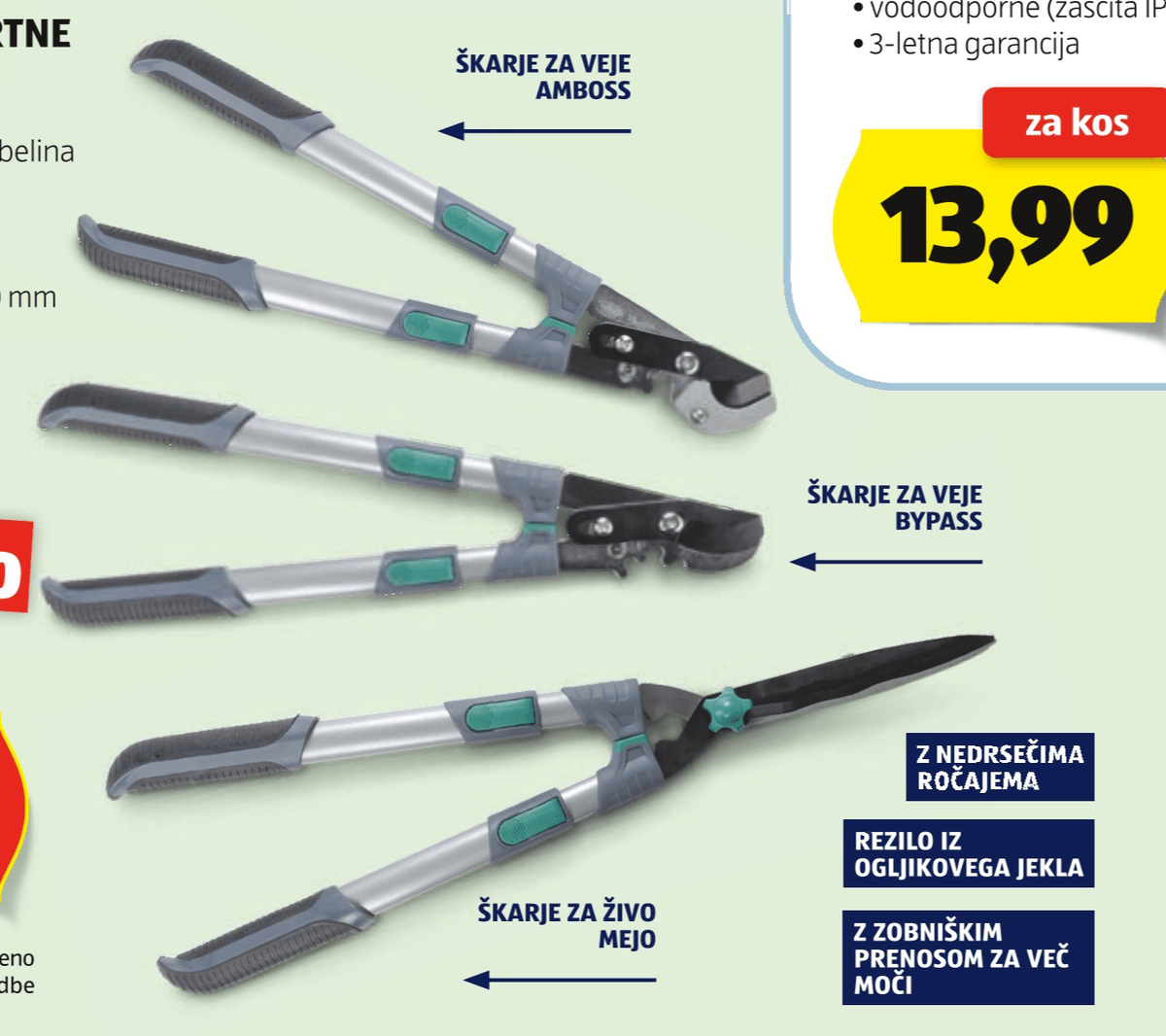 Gardenline Teleskopske vrtne škarje - Akcija u trgovini Hofer
