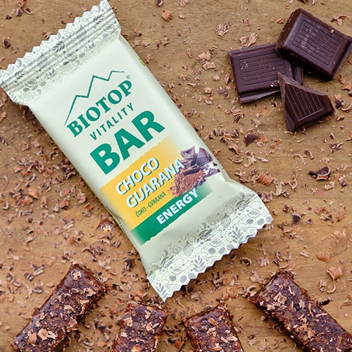 Ekološke beljakovinske in energijske ploščice Biotop - Akcija v trgovini Mercator