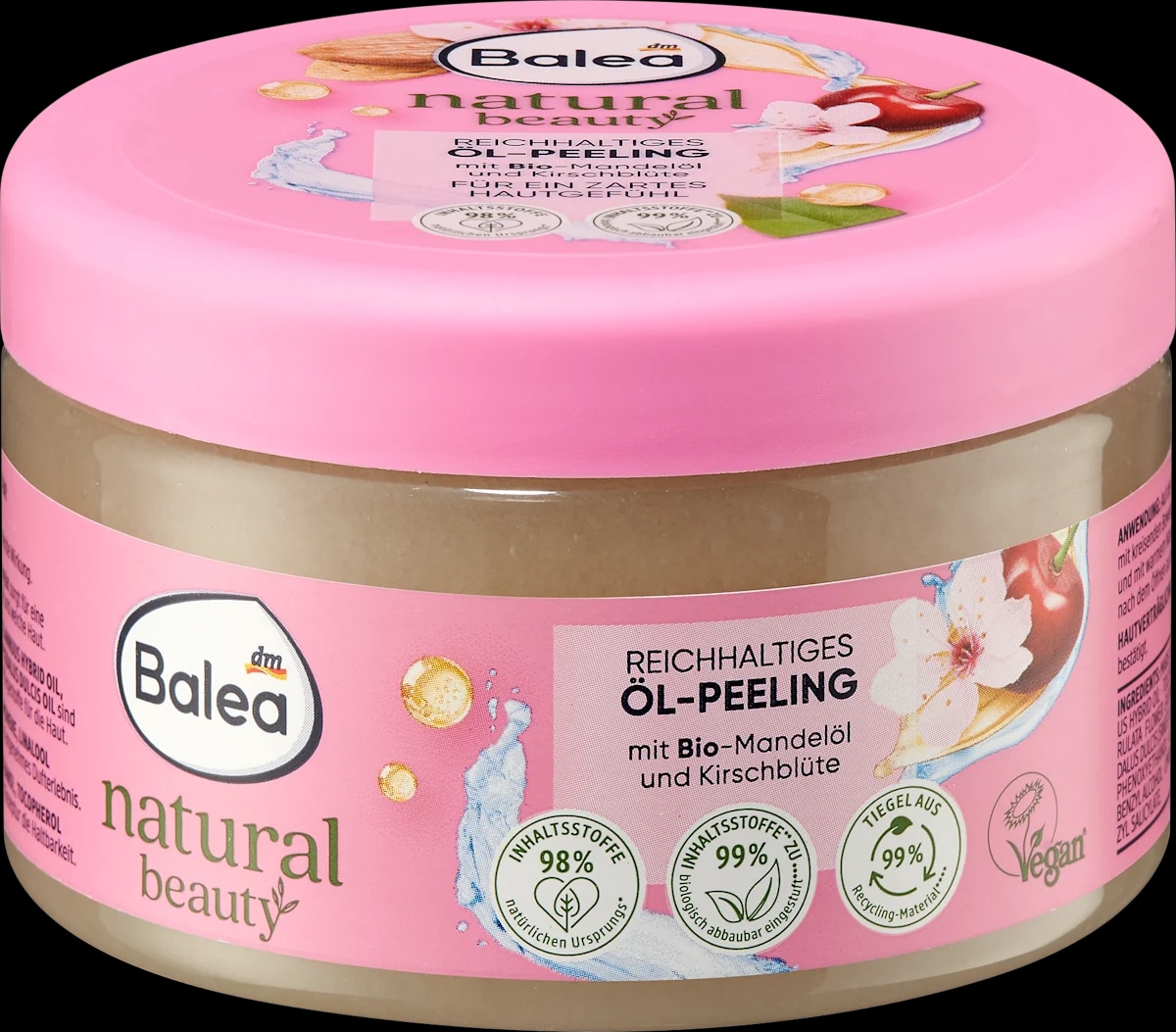 Balea Natural Beauty oljni piling za telo 300 g - Akcija v trgovini Dm
