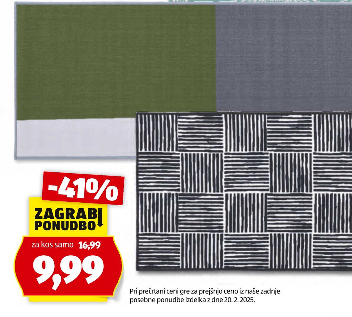 Kuhinjska preproga 1 kos - Akcija v trgovini Hofer