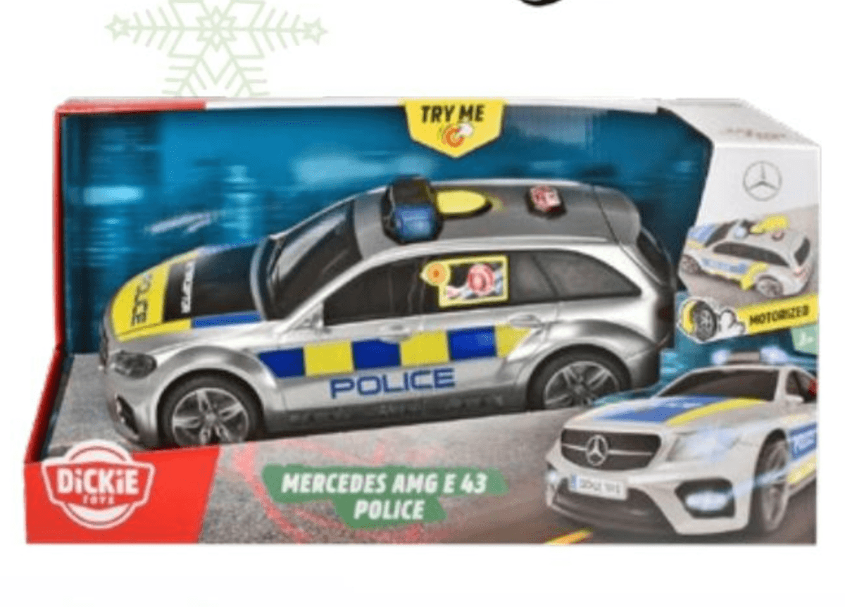 Policijski Mercedes-AMG Dickie - Akcija v trgovini Baby Center