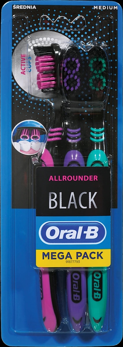 Oral-B Sensitive Medium Black zobna ščetka 3 kosi - Akcija v trgovini Dm