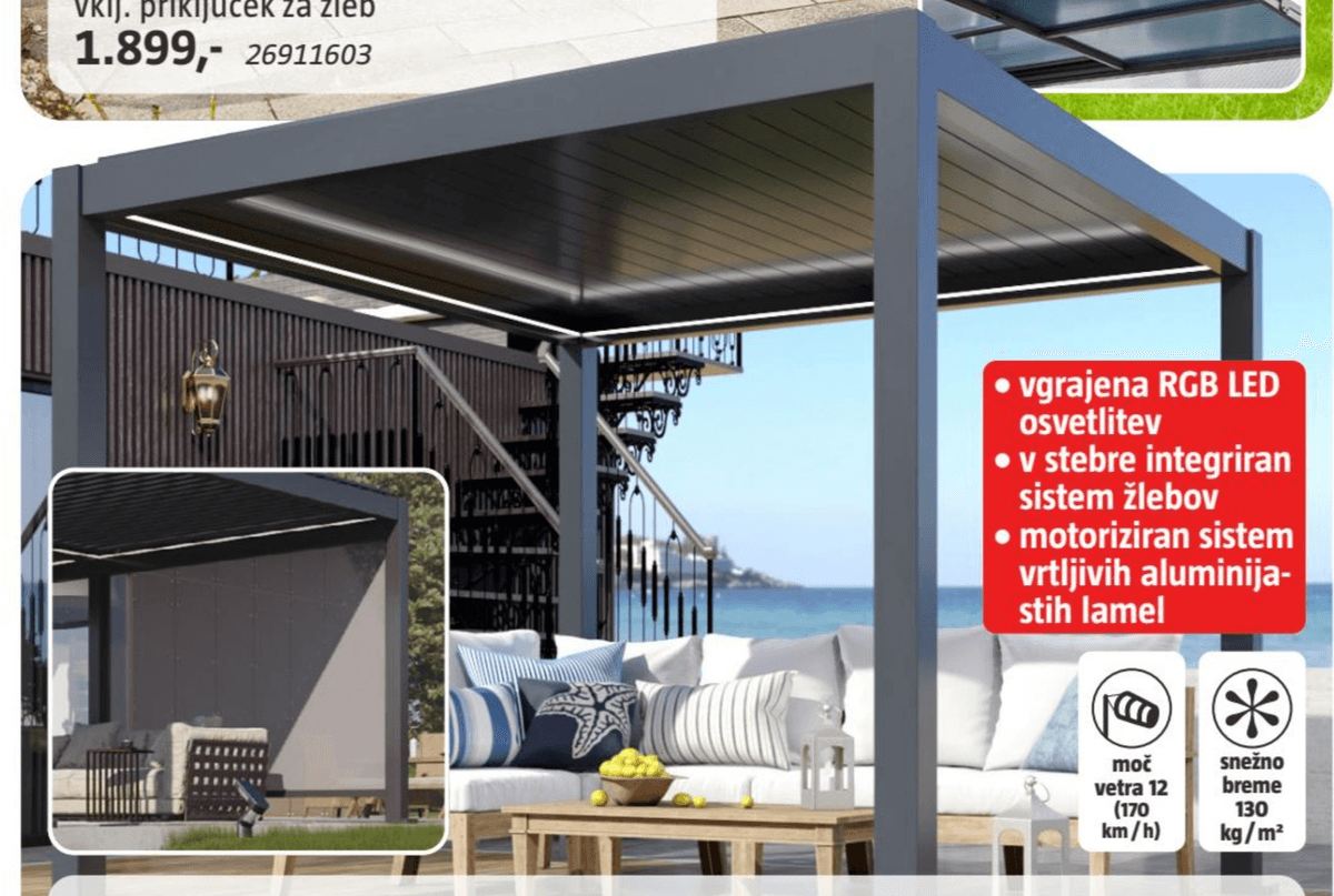 Paviljon 'Bellano S25' - Akcija v trgovini Bauhaus