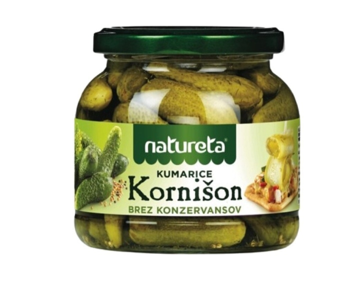 Kumarice kornišon Natureta 530 g - Akcija v trgovini E.Leclerc
