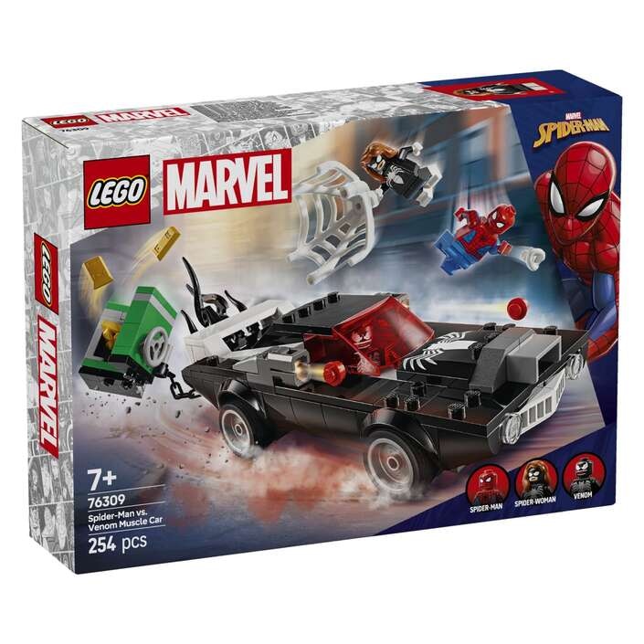 LEGO Marvel Spider-Man proti Venomovemu avtu z močnim motorjem - Akcija v trgovini Baby Center