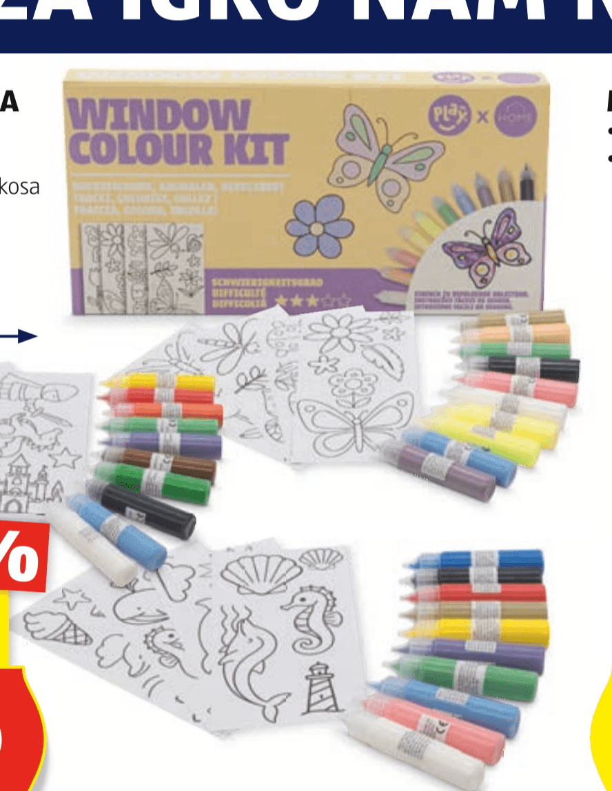 Barve za okna PlayX HOME - Akcija u trgovini Hofer