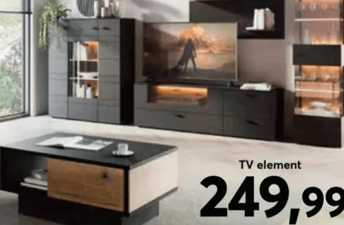 TV element KAWOO - Akcija v trgovini Dipo