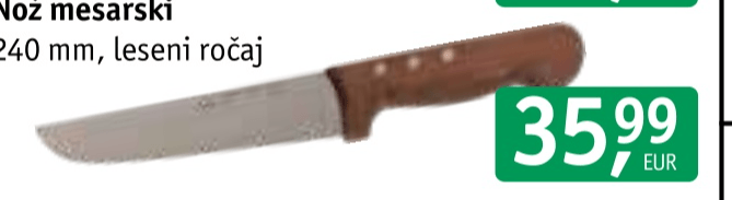 Nož mesarski 240 mm STUBAI - Akcija v trgovini Jager