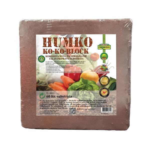 Kokosova šota 60 l Humko KO-KO-BLOCK - Akcija v trgovini E.Leclerc