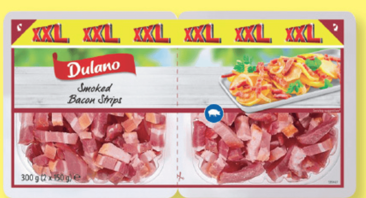 Dulano Dimljena slanina XXL 2 x 150 g - Akcija v trgovini Lidl