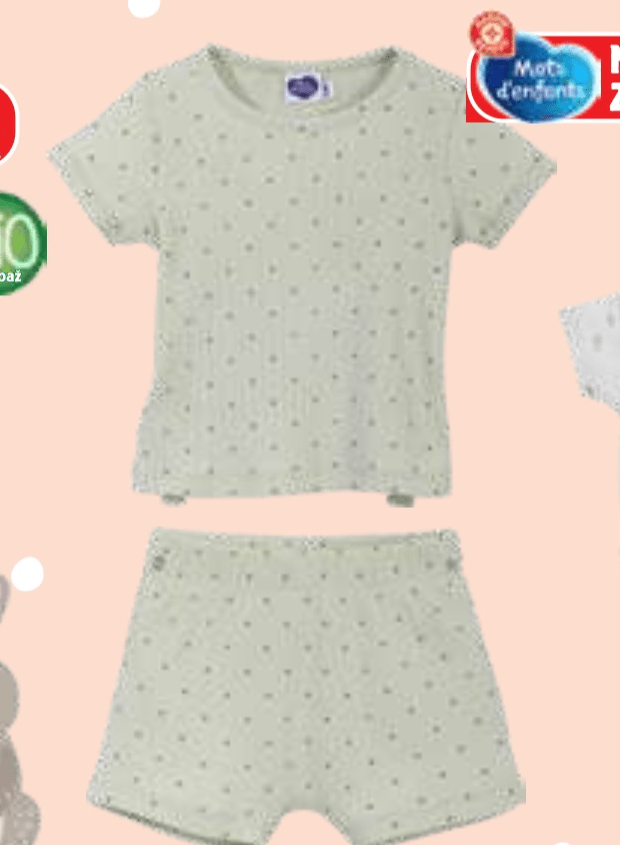 Dekliška pižama Mots d'enfants - Akcija v trgovini E.Leclerc