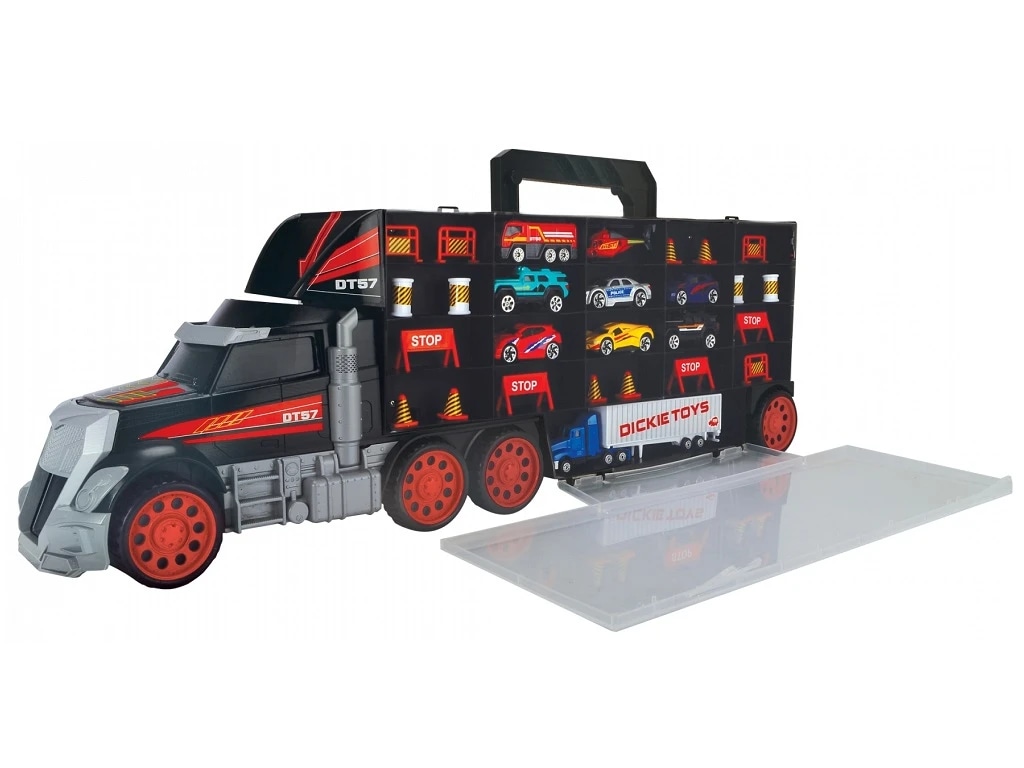 Tovornjak z vozili Giocoliere - Akcija v trgovini Eurospin