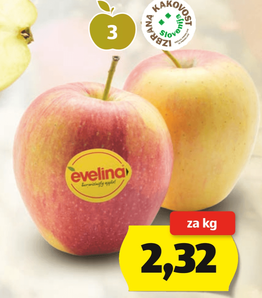 Jabolka Evelina - Akcija v trgovini Hofer