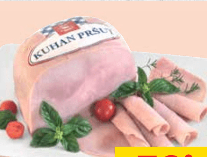 Kuhan pršut Z'dežele 1 kg - Akcija v trgovini Tuš