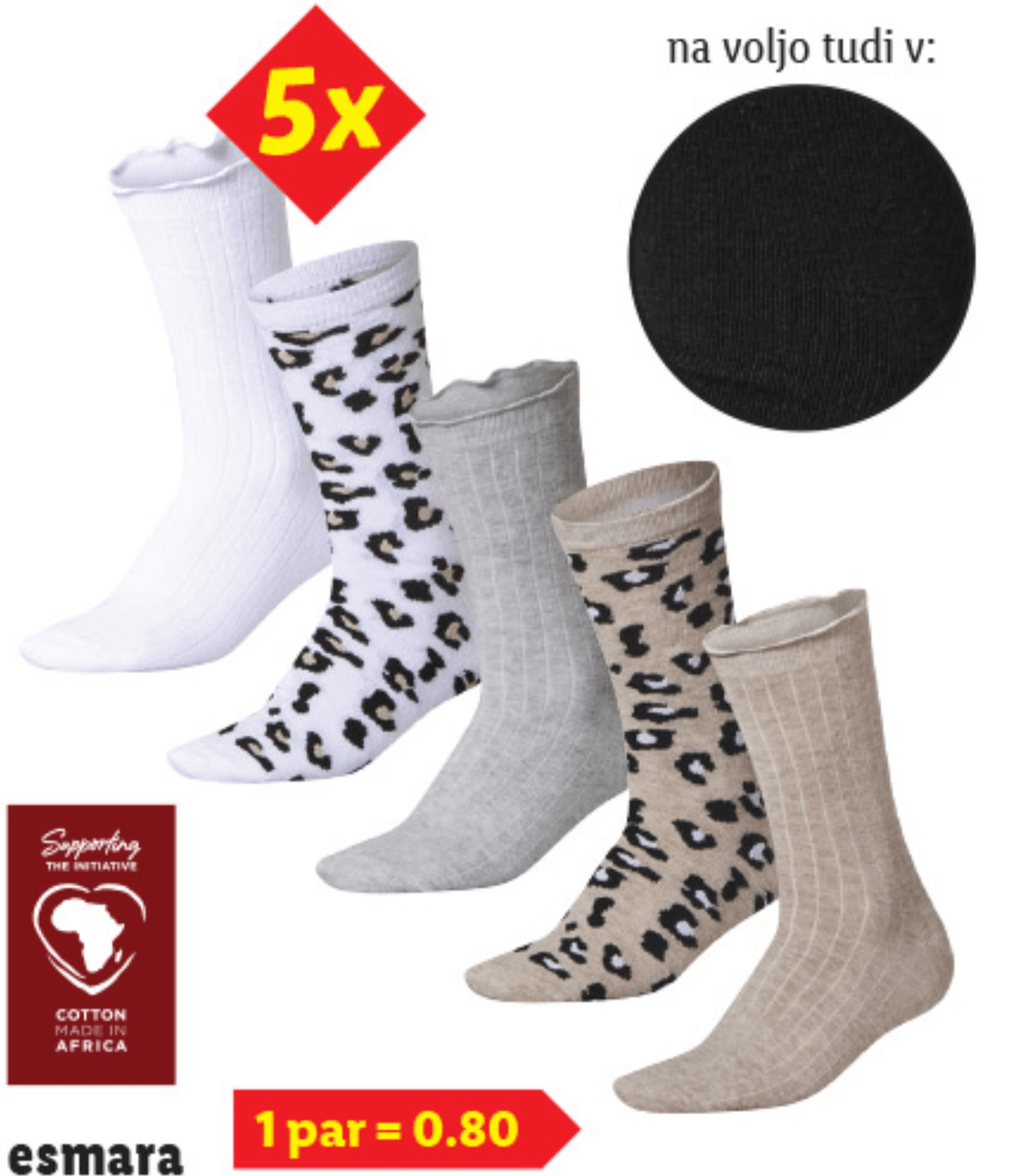 Esmara Ženske nogavice 5 parov - Akcija v trgovini Lidl