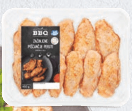 BBQ Začinjene Piščančje Peruti 400 g - Akcija v trgovini Hofer